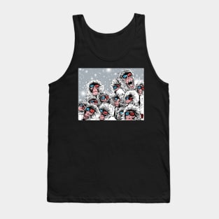 3D Snow Monkeys Tank Top